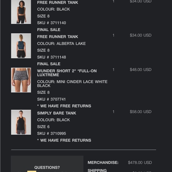 Lululemon wundershort size 8 - Picture 3 of 3